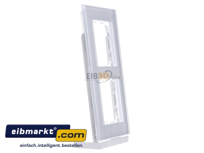 Ansicht links MDT BE-GTR2W.01 EIB/KNX Glasrahmen fr 55 mm Programme 2-fach, Wei - 