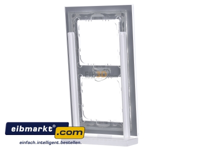 Back view MDT BE-GTR2W.01 EIB/KNX Glass cover frame for 55 mm range 2-fold, White - 

