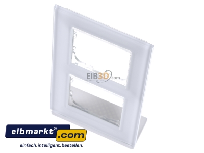View up front MDT BE-GTR2W.01 EIB/KNX Glass cover frame for 55 mm range 2-fold, White - 
