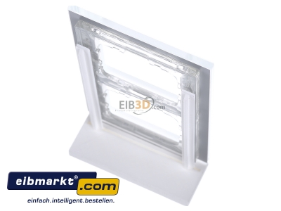 Top rear view MDT BE-GTR2W.01 EIB/KNX Glass cover frame for 55 mm range 2-fold, White - 
