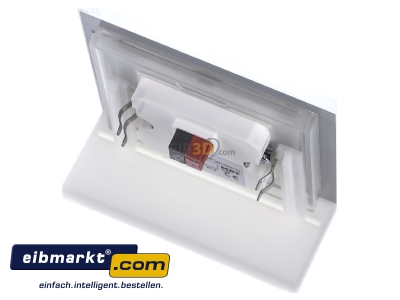 Top rear view MDT BE-GTT4W.01 EIB/KNX Glass Push Button 4-fold Plus, White, Temperature Sensor - 
