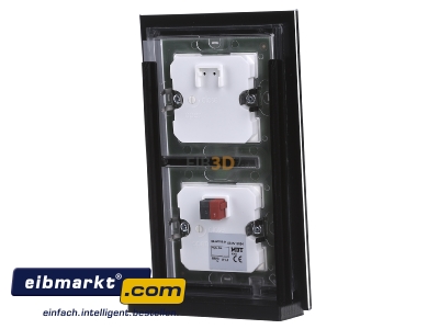 Ansicht hinten MDT BE-GTT8S.01 EIB/KNX Glastaster 8-fach Plus, Schwarz mit Temperatursensor - 