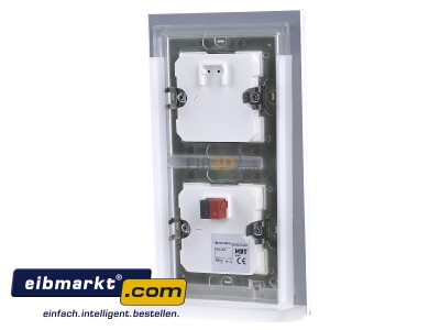 Back view MDT BE-GTT8W.01 EIB/KNX Glass Push Button 8-fold Plus, White, Temperature Sensor - 
