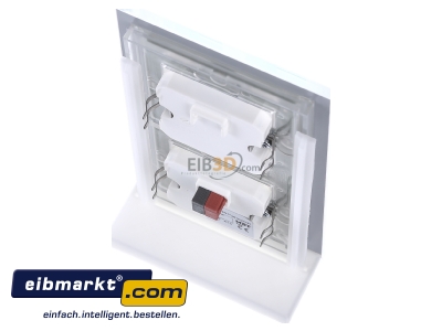 Top rear view MDT BE-GTT8W.01 EIB/KNX Glass Push Button 8-fold Plus, White, Temperature Sensor - 

