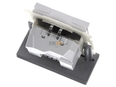 Ansicht oben hinten MDT RF-TA55A2.01 EIB/KNX RF Funk Taster 2-fach Plus mit Aktor , Reinwei matt - 