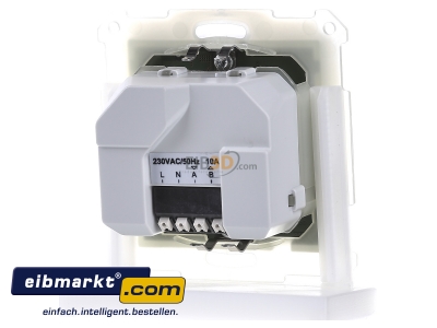 Ansicht hinten MDT RF-TA55A4.01 EIB/KNX RF Funk Taster 4-fach Plus mit Aktor , Reinwei matt - 