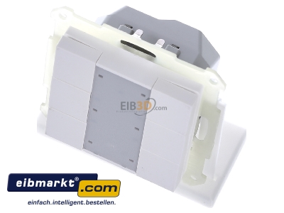 View up front MDT RF-TA55A6.01 EIB/KNX RF Push Button 6-fold Plus with Actuator, White matt finish - 
