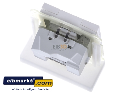 Ansicht oben hinten MDT RF-TA55A6.01 EIB/KNX RF Funk Taster 6-fach Plus mit Aktor , Reinwei matt - 