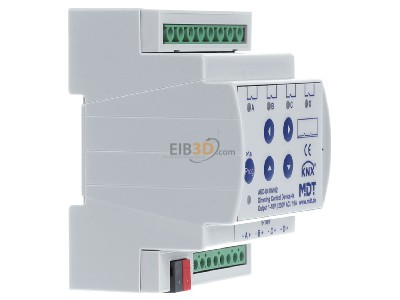 View on the left MDT AKD-0410V.02 KNX/EIB Dimming Actuator 4-fold, 4TE, REG, 1-10V, RGBW
