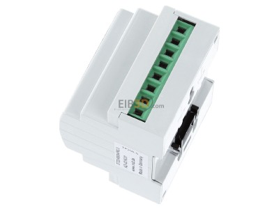 Ansicht oben rechts MDT AZI-0316.01 KNX/EIB Schaltaktor 3-fach, 4TE, REG, 16/20A, 230VAC, C-Last, Industrie, 200F, mit Wirkleistungszhler 