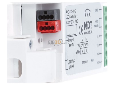 View on the left MDT AKD-0224V.02 KNX/EIB LED Controller 2 channel_for LED Stripes, 
