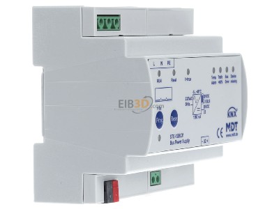 View on the left MDT STC-1280.01 Bus power supply with diagnosis function, 8SU MDRC, 1280mA - 
