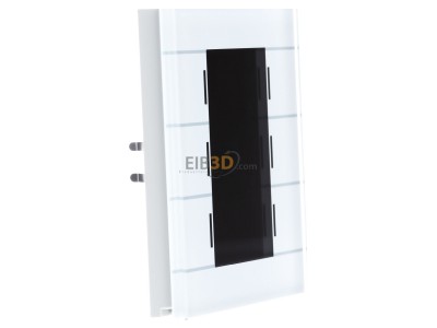 View on the left MDT BE-GT20W.01 EIB/KNX Glass Push Button II Smart, White, 
