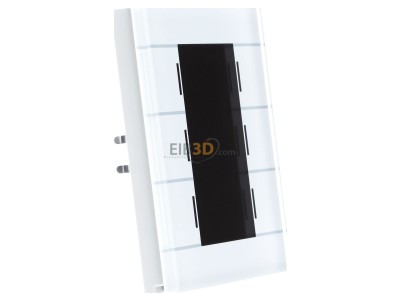 View on the left MDT BE-GT20W.02 EIB/KNX Glass Push Button II Smart, White, 
