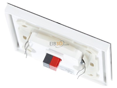 Top rear view MDT BE-GT20W.02 EIB/KNX Glass Push Button II Smart, White, 
