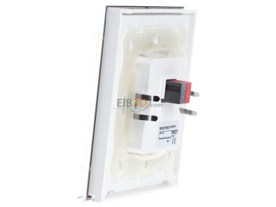 View on the right MDT BE-GT2TW.01 EIB/KNX Glass Push Button II Smart with temperature sensor, White, 
