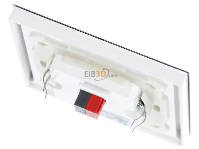Top rear view MDT BE-GT2TW.01 EIB/KNX Glass Push Button II Smart with temperature sensor, White, 
