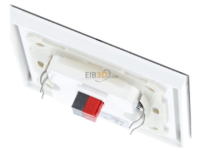Top rear view MDT BE-GT2TW.02 EIB/KNX Glass Push Button II Smart with temperature sensor, White, 
