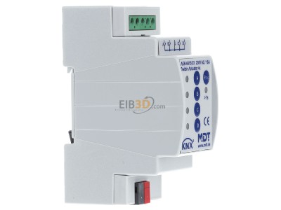 View on the left MDT AKK-0416.03 KNX/EIB Switch Actuator 4-fold, 2SU MDRC, 16A, 70, 10ECG, 230VAC, Compact, 
