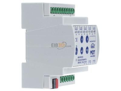 View on the left MDT AKU-0816.03 EIB/KNX Universal Actuator 8-fold, 4SU MDRC, 16A, 100F, 15EVG, 230VAC, 
