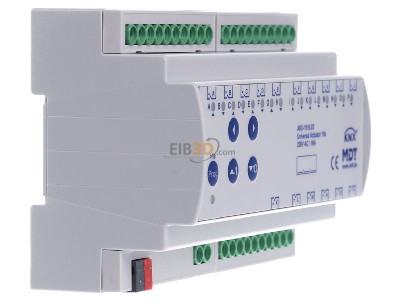 View on the left MDT AKU-1616.03 EIB/KNX Universal Actuator 16-fold, 8SU MDRC, 16A, 100F, 15EVG, 230VAC, 
