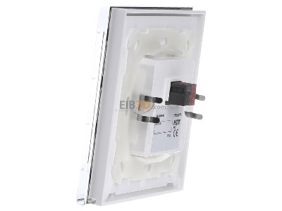 View on the right MDT BE-GBZW.01 Glass Central Operation Unit Smart with color display, White - 
