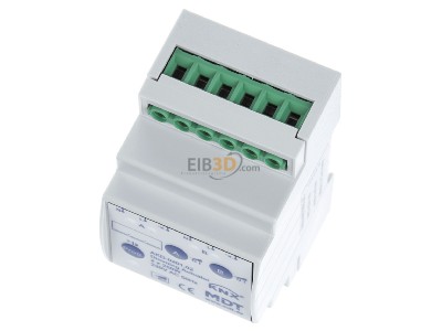 Ansicht oben vorne MDT AKD-0201.02 EIB/KNX Dimmaktor 2-fach, 4TE, REG, 250W, 230VAC mit Wirkleistungsmessung - 