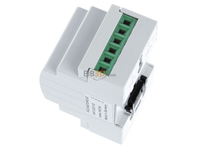 Ansicht oben rechts MDT AKD-0201.02 EIB/KNX Dimmaktor 2-fach, 4TE, REG, 250W, 230VAC mit Wirkleistungsmessung - 