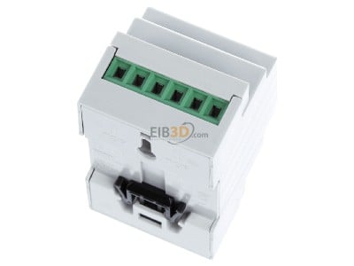 Ansicht oben hinten MDT AKD-0201.02 EIB/KNX Dimmaktor 2-fach, 4TE, REG, 250W, 230VAC mit Wirkleistungsmessung - 