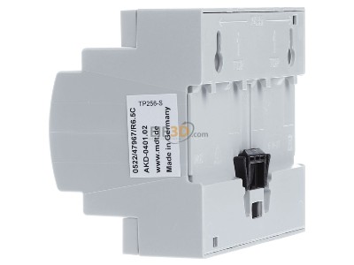 View on the right MDT AKD-0401.02 EIB/KNX Dimming Actuator 4-fold, 6SU MDRC, 250W, 230VAC, measurement - 
