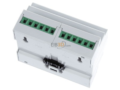 Ansicht oben hinten MDT AKD-0401.02 EIB/KNX Dimmaktor 4-fach, 6TE, REG, 250W, 230VAC mit Wirkleistungsmessung - 