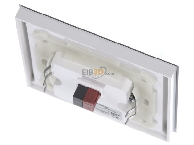 Ansicht oben hinten MDT BE-GTL1TW.01 EIB, KNX, Glastaster II Light 1-fach, RGBW, mit Temperatursensor, Wei, Neutral - 