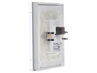 View on the right MDT BE-GTL1TW.B1 EIB, KNX, Glass Push Button II Lite 1-fold, RGBW, switch, with temperature sensor, White - 
