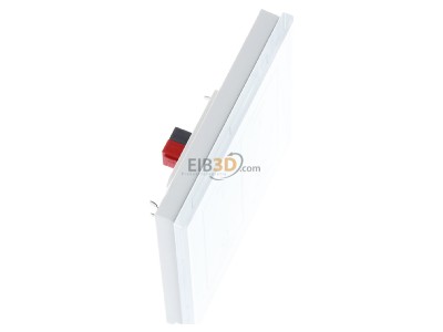 View top left MDT BE-GTL2TW.B1 EIB, KNX, Glass Push Button II Lite 2-fold, RGBW, switch, with temperature sensor, White - 
