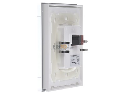 View on the right MDT BE-GTL10W.01 EIB, KNX, Glass Push Button II Lite 1-fold, RGBW, neutral, White - 
