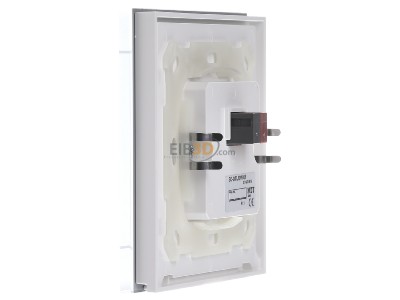 Ansicht rechts MDT BE-GTL10W.01 EIB, KNX, Glastaster II Light 1-fach, RGBW, Wei, Neutral - 