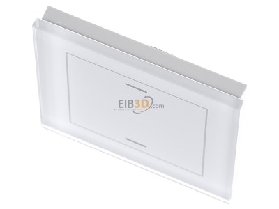 View up front MDT BE-GTL10W.01 EIB, KNX, Glass Push Button II Lite 1-fold, RGBW, neutral, White - 
