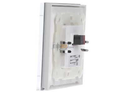 Ansicht rechts MDT BE-GTL10W.A1 EIB, KNX, Glastaster II Light 1-fach, RGBW, Wei, Jalousie - 