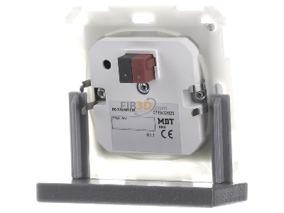 Ansicht hinten MDT BE-TAL55T1.01 EIB, KNX, Taster Light 55 1-fach, RGBW, mit Temperatursensor, Reinwei glnzend, Neutral - 