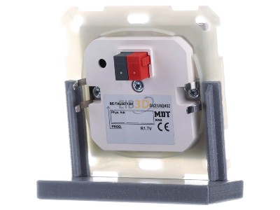 Ansicht hinten MDT BE-TAL55T1.B1 EIB, KNX, Taster Light 55 1-fach, RGBW, mit Temperatursensor, Reinwei glnzend, Schalten - 