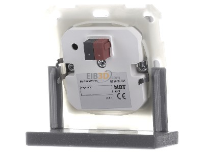 Ansicht hinten MDT BE-TAL55T2.C1 EIB, KNX, Taster Light 55 2-fach, RGBW, mit Temperatursensor, Reinwei glnzend, Jalousie, Schalten - 