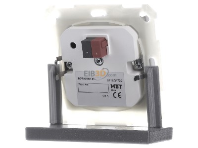 Ansicht hinten MDT BE-TAL5501.01 EIB, KNX, Taster Light 55 1-fach, RGBW, Reinwei glnzend, Neutral - 