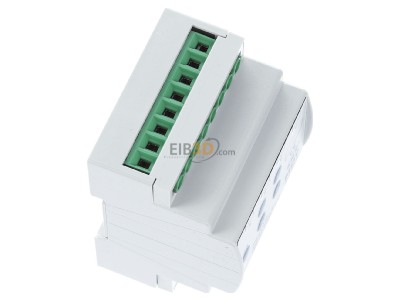 View top left MDT AKS-0410.03 EIB, KNX, Switch Actuator 4-fold, 4SU MDRC, 10A, 230VAC, C-load, standard, 140F, 
