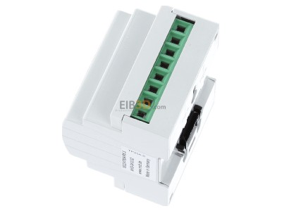 Ansicht oben rechts MDT AKS-0410.03 EIB, KNX, Schaltaktor 4-fach, 4TE, REG, 10A, 230VAC, C-Last, Standard, 140F, 