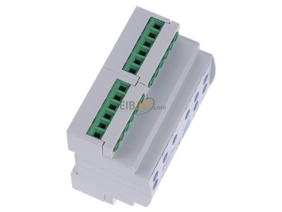 View top left MDT AKS-0810.03 EIB, KNX, Switch Actuator 8-fold, 6SU MDRC, 10A, 230VAC, C-load, standard, 140F, 
