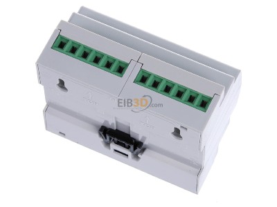 Top rear view MDT AKS-0810.03 EIB, KNX, Switch Actuator 8-fold, 6SU MDRC, 10A, 230VAC, C-load, standard, 140F, 
