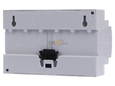 Back view MDT AKS-1210.03 EIB, KNX, Switch Actuator 12-fold, 8SU MDRC, 10A, 230VAC, C-load, standard, 140F, 

