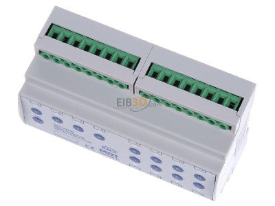 View up front MDT AKS-1210.03 EIB, KNX, Switch Actuator 12-fold, 8SU MDRC, 10A, 230VAC, C-load, standard, 140F, 
