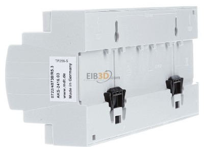 View on the right MDT AKS-2416.03 EIB, KNX, Switch Actuator 24-fold, 12SU MDRC, 16A, 230VAC, C-load, standard, 140F, 
