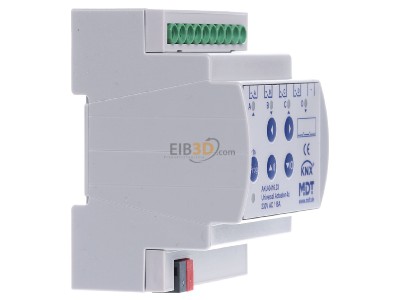 View on the left MDT AKU-0416.03 EIB, KNX, Universal Actuator 4-fold, 4SU MDRC, 16A, 230VAC, 100F, 15ECG, 
